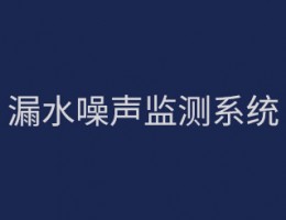 漏水噪聲監(jiān)測(cè)系統(tǒng)